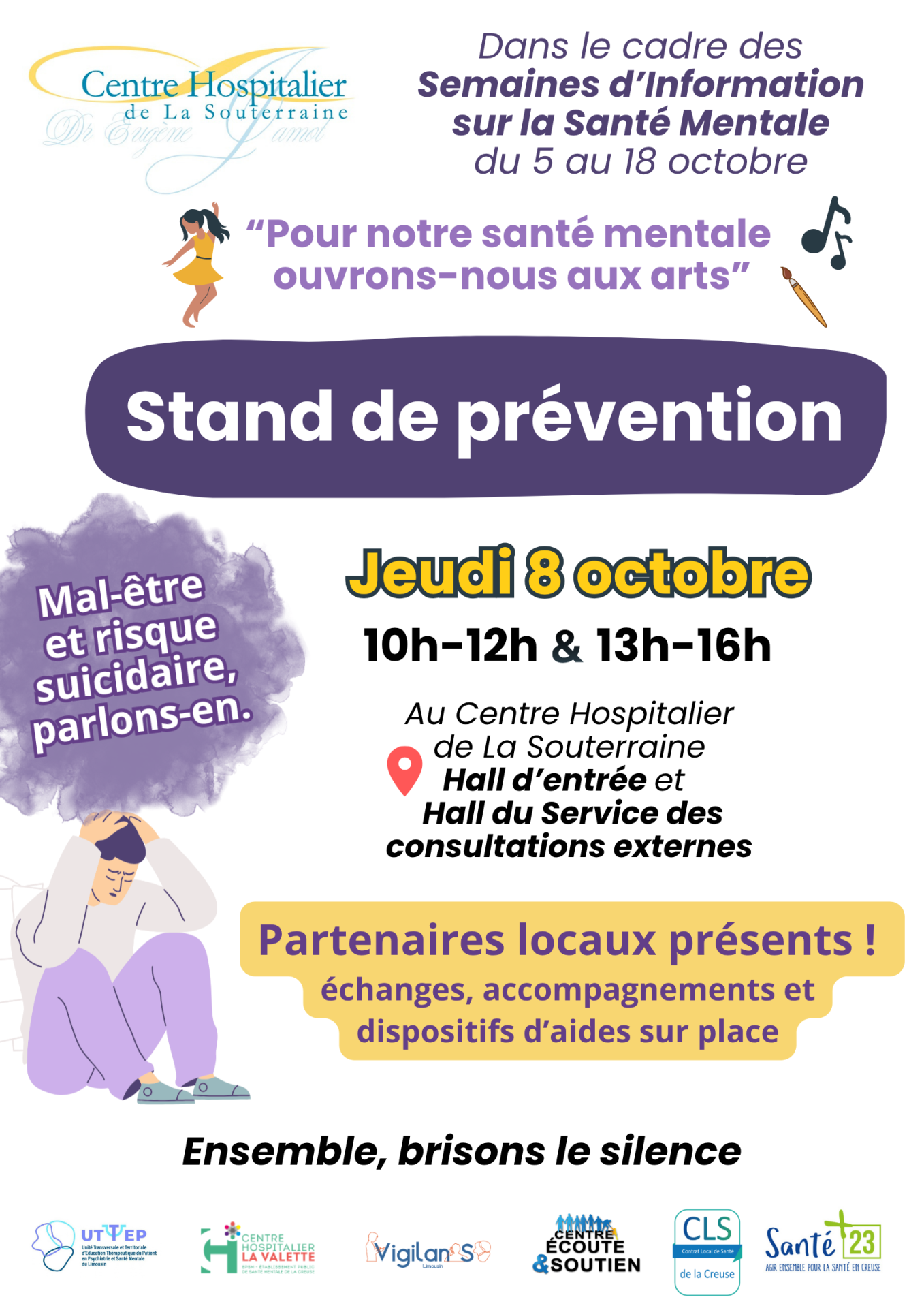 Affiche journee sante mentale au ch 08 10