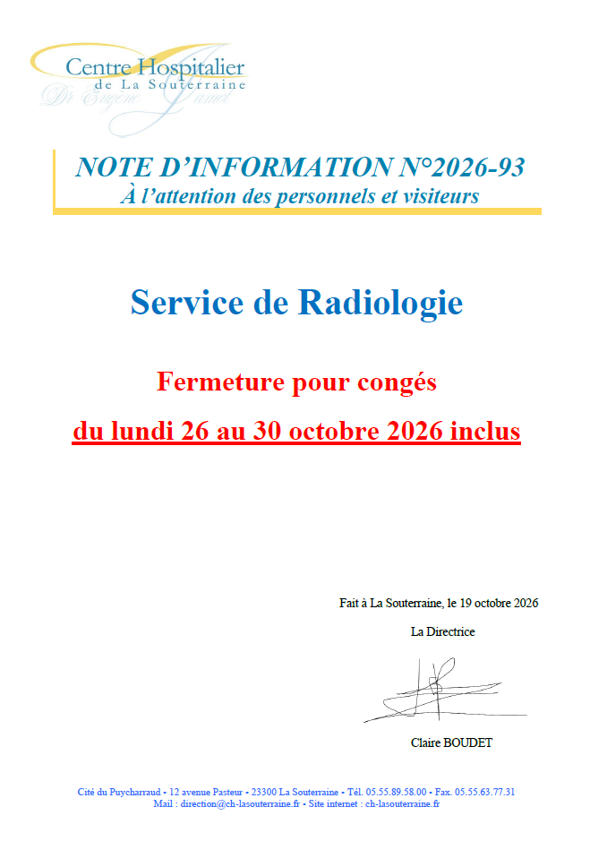 Fermeture radio oct 26